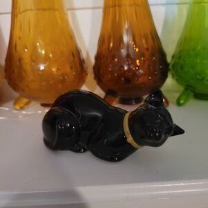 Vintage Avon Black Cat Empty Perfume Bottle